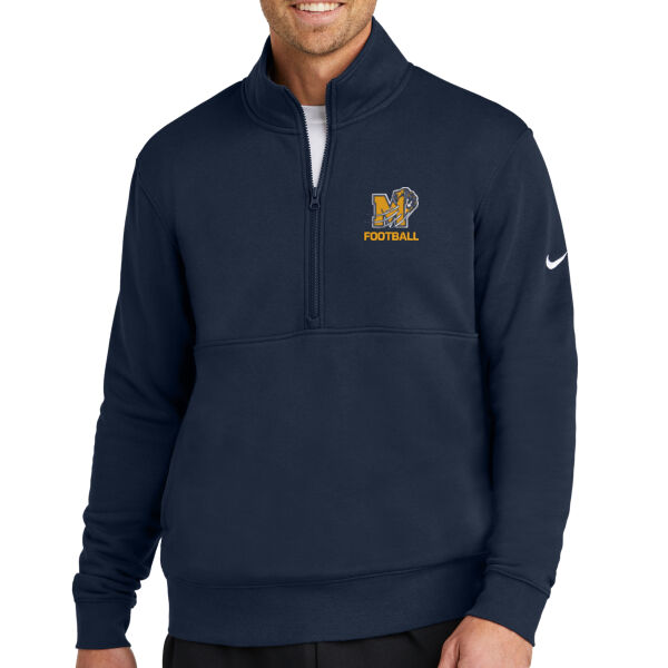 New -  - Nike Club Fleece Sleeve Swoosh 1/2-Zip Thumbnail