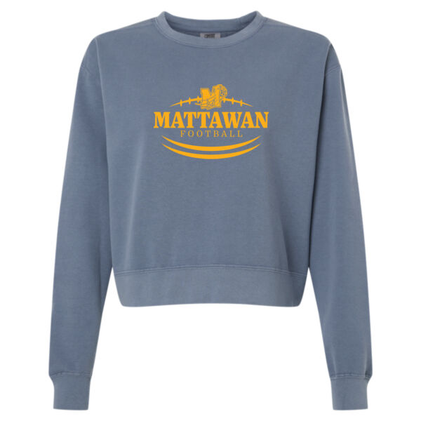 Women's Garment-Dyed Mid-Length Crewneck Sweatshirt Thumbnail