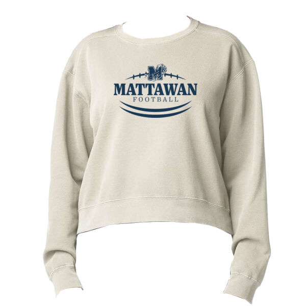 Women's Garment-Dyed Mid-Length Crewneck Sweatshirt Thumbnail