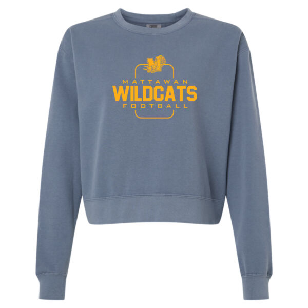 Women's Garment-Dyed Mid-Length Crewneck Sweatshirt Thumbnail