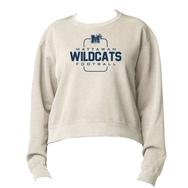 Women's Garment-Dyed Mid-Length Crewneck Sweatshirt Thumbnail
