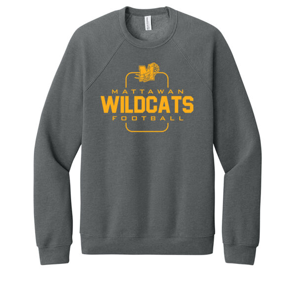 BELLA+CANVAS® Unisex Sponge Fleece Raglan Sweatshirt Thumbnail